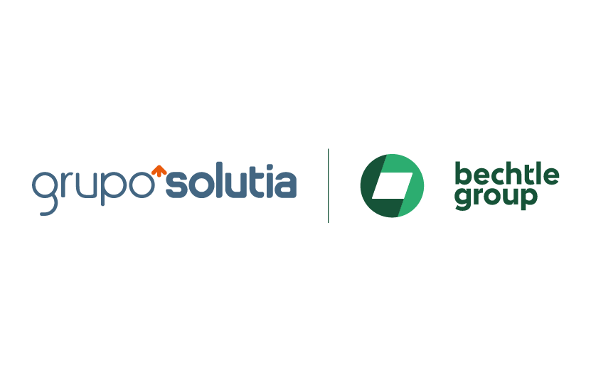 Logo de Grupo Solutia y Bechtler - patrocinador gold